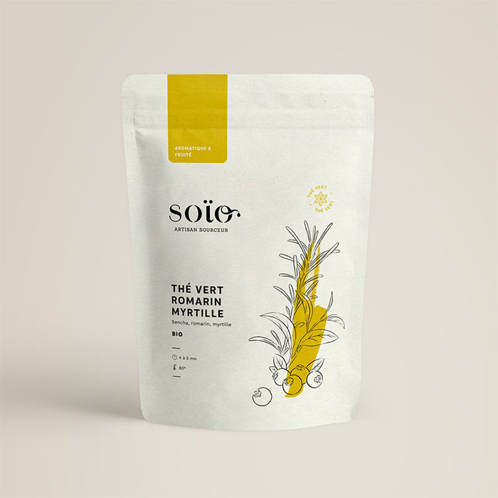 Thé Vert Romarin Myrtille
