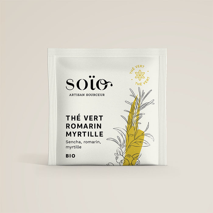 Thé Vert Romarin Myrtille